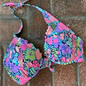 Fluorescent Tropical Bikini Top 🌺